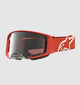 Maschera Alpinestars Supertech Vesta Arancio/Argento – Lente Specchiata Argento