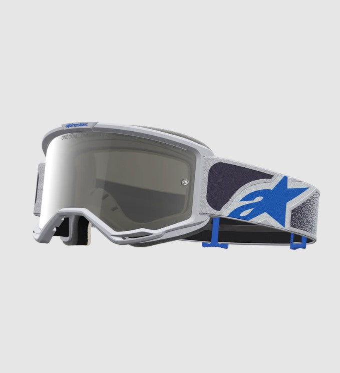 Maschera Alpinestars Vision 5 Drag – Lente Specchiata Argento