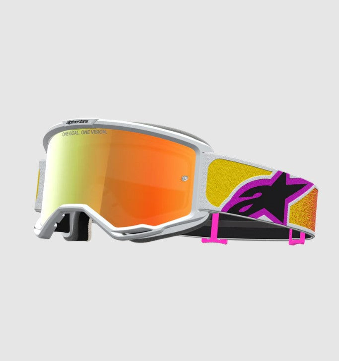 Maschera Alpinestars Vision 5 Drag – Lente Specchiata Rossa