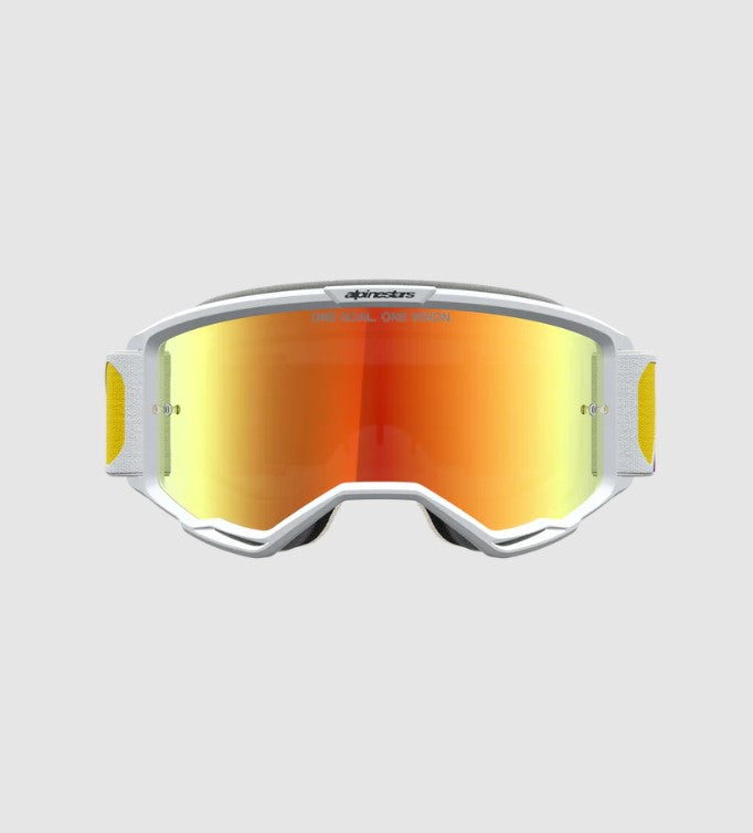 Maschera Alpinestars Vision 5 Drag – Lente Specchiata Rossa