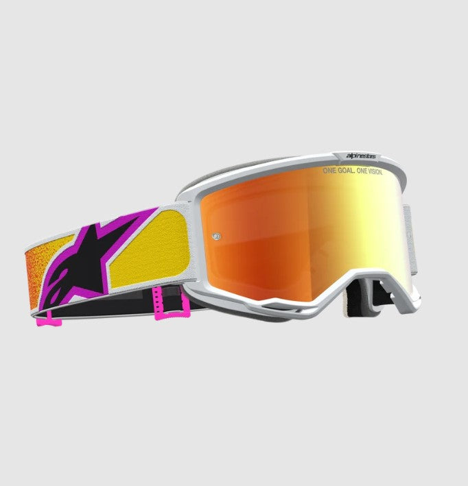 Maschera Alpinestars Vision 5 Drag – Lente Specchiata Rossa
