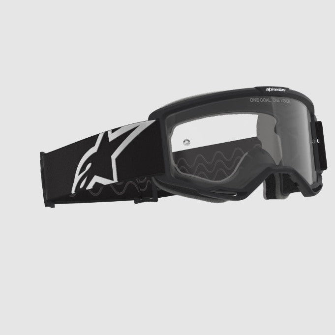 Maschera Alpinestars Vision OTG Nero per Occhiali da Vista – Lente Trasparente