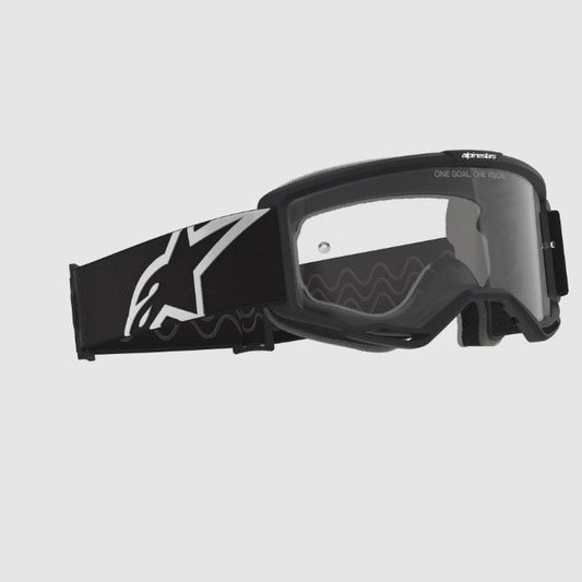 Maschera Alpinestars Vision OTG Nero per Occhiali da Vista – Lente Trasparente