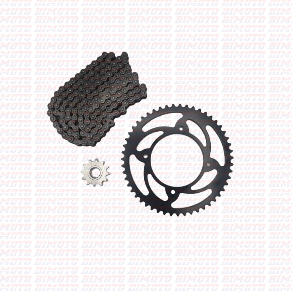 420 Transmission Kit Beta RR 50 2T (2005–2026) DID Chain, Original Sprocket, AFAM/JT Pinion