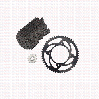 compare product 420 Transmission Kit Beta RR 50 2T (2005–2026) DID Chain, Original Sprocket, AFAM/JT Pinion