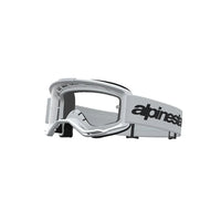 Maschera Alpinestars Vision 3 Wrmk Bianco Lente Trasparente