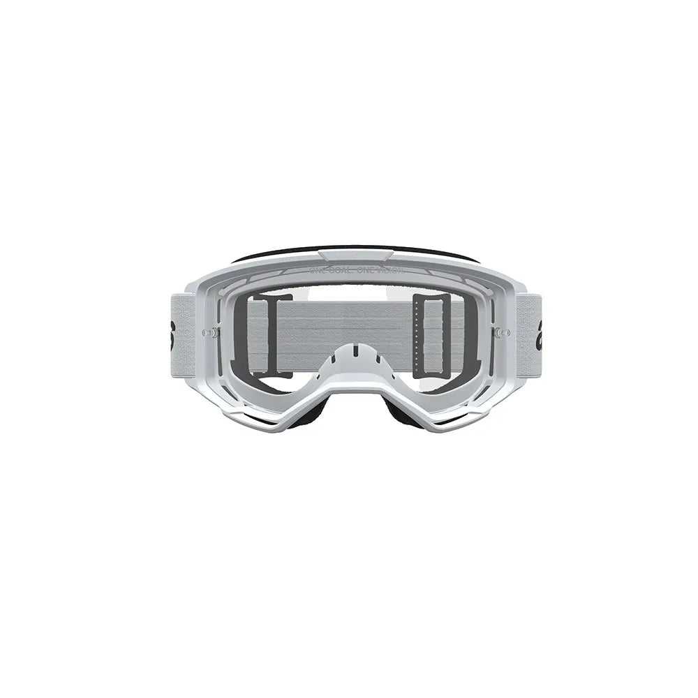 Maschera Alpinestars Vision 3 Wrmk Bianco Lente Trasparente