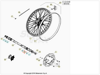 Anello d'arresto D.47X1,75 Beta RR 125/200/250/300 2T 2013-2023 RR 350/390/400/430/450/480/498 4T 2013-2023