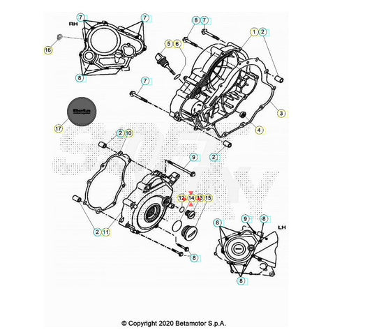 ANELLO DI TENUTA D.31,5X2,4 BETA RR 125 4T LC 2013/2020