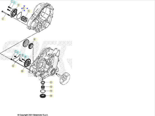 ANELLO DI TENUTA OR 53,6X2,4 BETA RR 125 4T LC 2021/2025