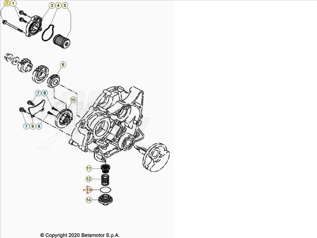 ANELLO DI TENUTA OR D.35,7X3,5 Beta RR 125 4T LC 2013-2020