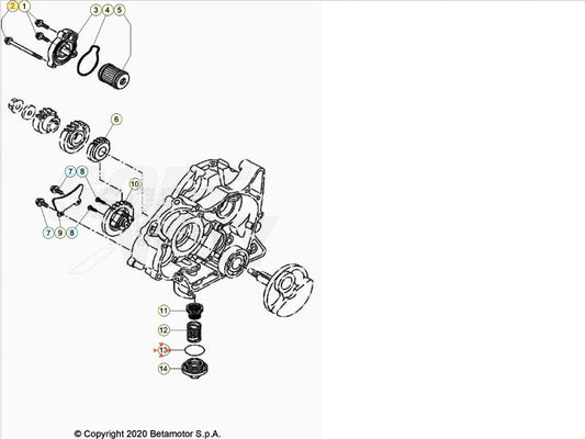 ANELLO DI TENUTA OR D.35,7X3,5 Beta RR 125 4T LC 2013-2020