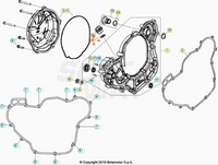 Anello Oring Tappo Carico Olio 16x3 RR 250 / 300 (2013-2017) - RR 4T (2010-2026) - RX 4T (2024-2026) OEM 1066340000