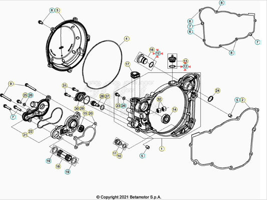 Anello OR 17,17.1,78 Beta RR 125/200/250/300 2T 2018-2022 RR 350/390/430/480 4T 2015-2022 Xtrainer 250/300 2015-2022