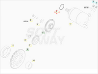 Anello OR 25,00X3,00 Beta RR 350/390/400/430/450/480/498/520/525 4T 2005-2024 RR 200/250/300 2T 2013-2024 Xtrainer