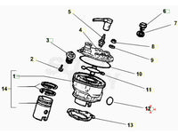 Anello OR 28,24X2,62 scarico Beta RR 50 Enduro Racing 2005/2020