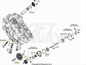compare product Anello OR 45.2 pompa olio RR 350/390/400/430/450/480/498/520 4T 2010-2024