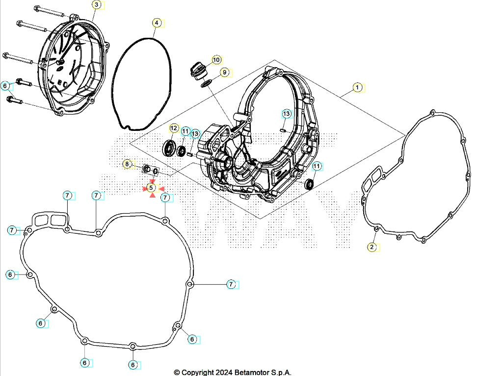 Anello Oring 8X1,5 RR 4T (2010-2026) OEM 1050010000