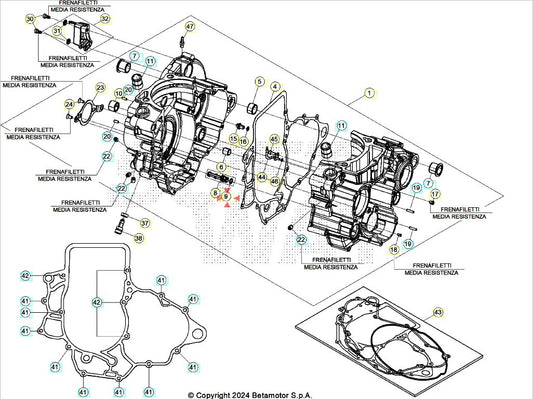 Anello Oring 8X1,5 RR 4T (2010-2026) OEM 1050010000