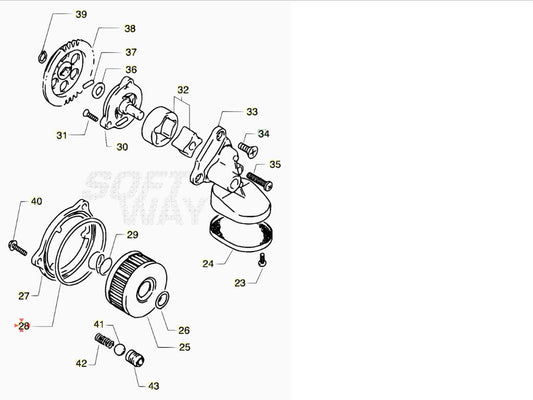 Anello oring coperchio filtro olio Beta ALP 4.0 2007-2018