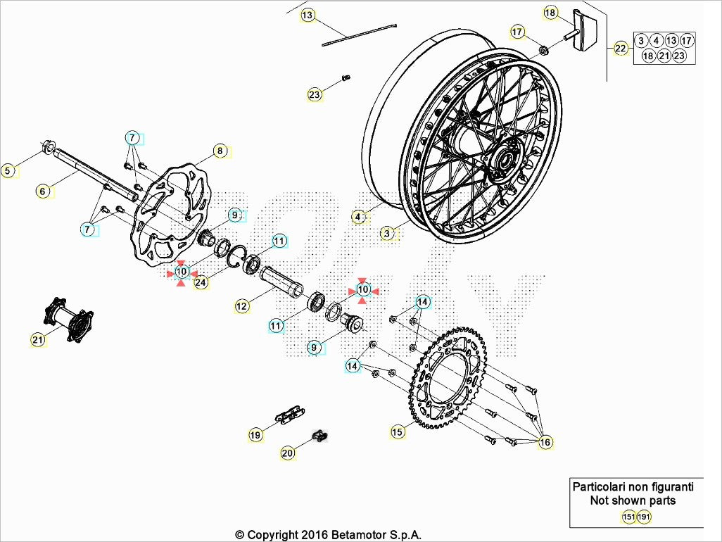 Anello Parapolvere 35.47.7 Beta RR 2T-4T (2005-2026) - Xtrainer (2015-2026) - Alp 4.0-X (2024-2025) RX 2T-4T (2023-2026) OEM 1066000000