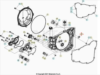 compare product Anello seeger per albero D.19 Beta RR 250/300 2T 2018-2022 RR 350/390/430/480 4T 2018-2022 Xtrainer 250/300 2015-2022