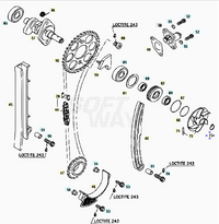 Anello seeger ventola pompa acqua Beta RR 400/450/525 4T 2005-2009