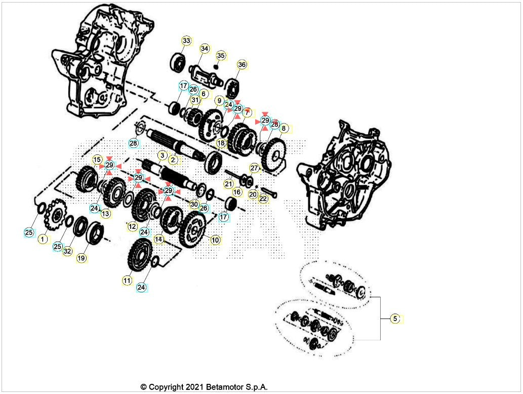 Anello seeger x albero D.20 Beta RR 50 2T 2012/2024