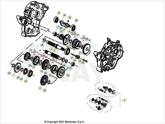 Anello seeger x albero D.20 Beta RR 50 2T 2012/2024