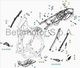 Attacco telaio posteriore destro Beta RR 125/200/250/300 2T 2013-2019 RR 350/390/400/430/450/480/498/520 4T 2010-2019