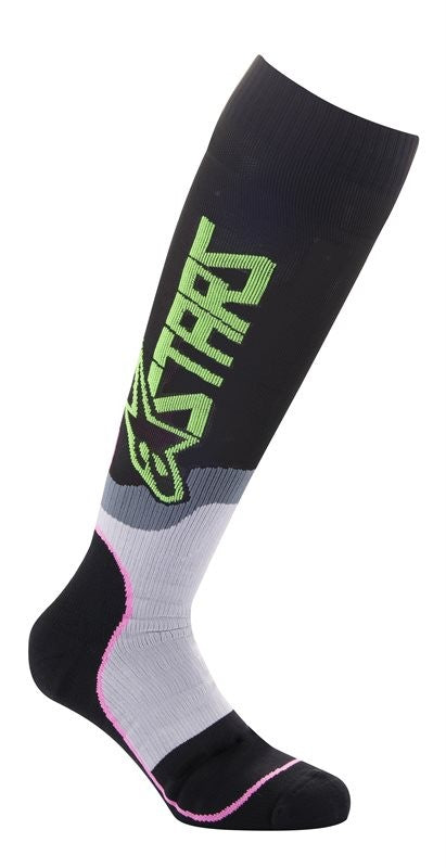 Calze cross Knee Brace Alpinestars Rosso Nero Grigio