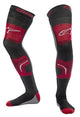 Calze Lunghe Cross Knee Brace Alpinestars Rosso Nero Grigio