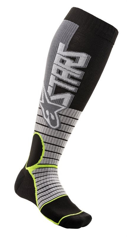 Calze cross Mx Pro Grigio Giallo Fluo Alpinestars