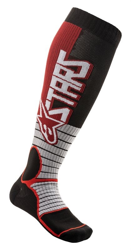 Calze cross Mx Pro Nero Rosso Alpinestars