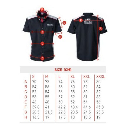 Short Sleeve Shirt Paddock Beta Blue-White-Red