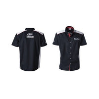 Camicia Manica Corta Paddock Beta Blu-Bianco-Rosso