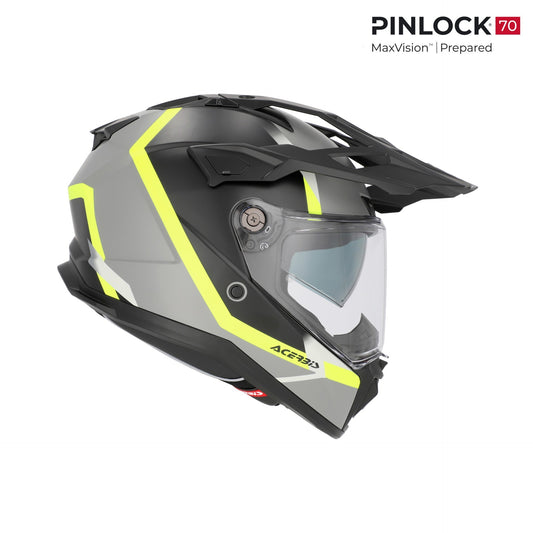 CASCO ADVENTURE ATTACK NERO/GRIGIO/GIALLO ACERBIS