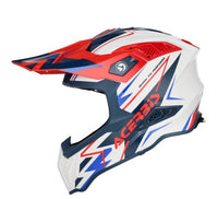 CASCO AIRSTRIKE-X BIANCO/BLU/ROSSO ACERBIS