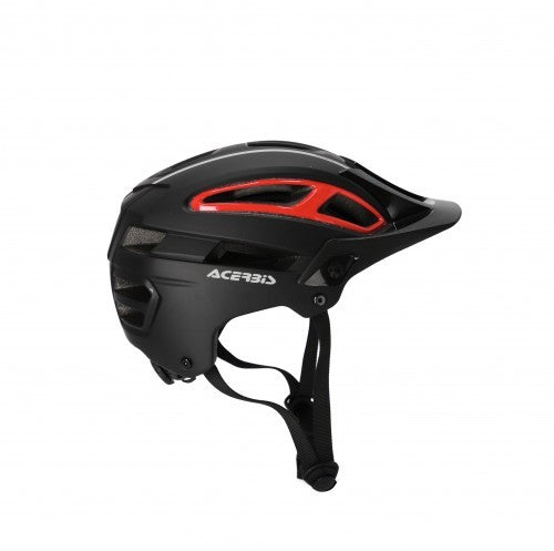 Casco bici-MTB Doublep Acerbis nero/rosso