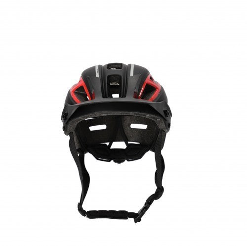 Casco bici-MTB Doublep Acerbis nero/rosso