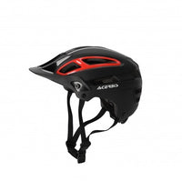 Casco bici-MTB Doublep Acerbis nero/rosso