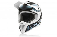 Casco cross Acerbis Linear Bianco/Azzurro