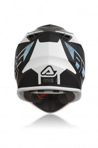 Casco cross Acerbis Linear Bianco/Azzurro
