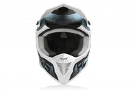 Casco cross Acerbis Linear Bianco/Azzurro
