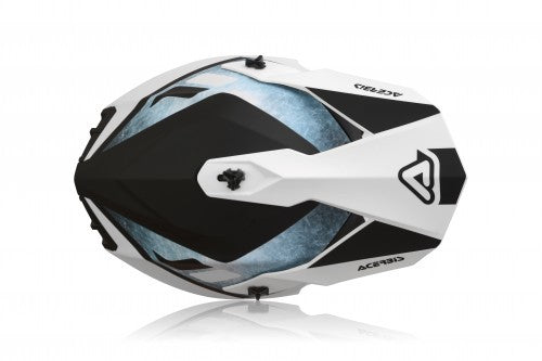 Casco cross Acerbis Linear Bianco/Azzurro