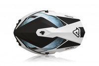 Casco cross Acerbis Linear Bianco/Azzurro