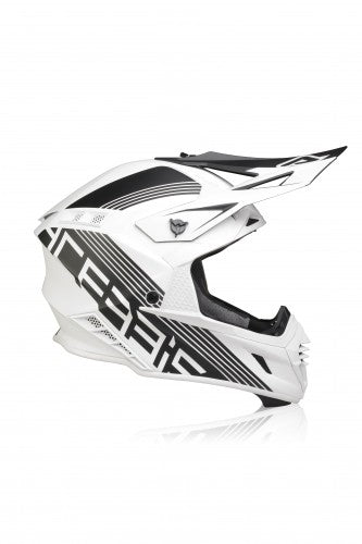 Casco cross Acerbis X-Track bianco/nero opaco