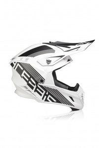 Casco cross Acerbis X-Track bianco/nero opaco