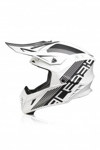 Casco cross Acerbis X-Track bianco/nero opaco