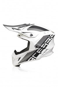 Casco cross Acerbis X-Track bianco/nero opaco